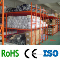 SPECIAL 6 upright columns Steel Shelves in D2000mm with wooden board used for stock or display long fabric rolls